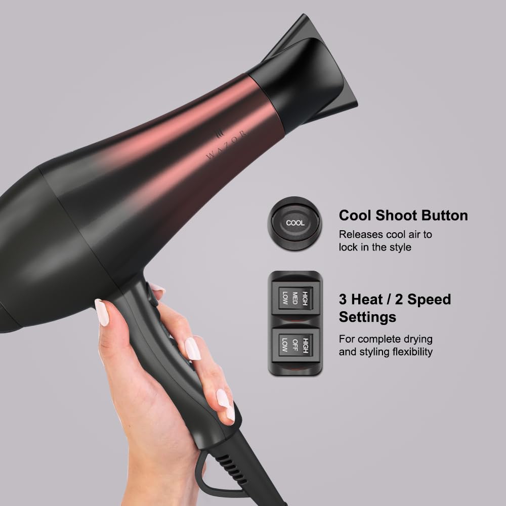 1875W Ceramic Tourmaline Ionic Hair Dryer M512735
