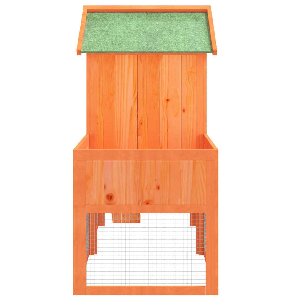 2-Tier Wooden Rabbit Hutch with Run and Nesting Box G6319