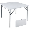 White Square Folding Card Table W925865