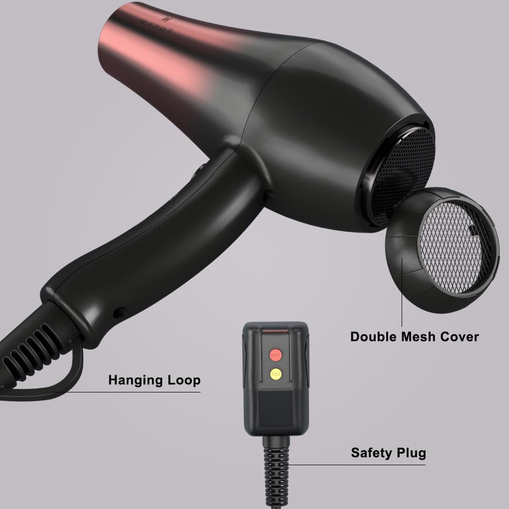 1875W Ceramic Tourmaline Ionic Hair Dryer M512735