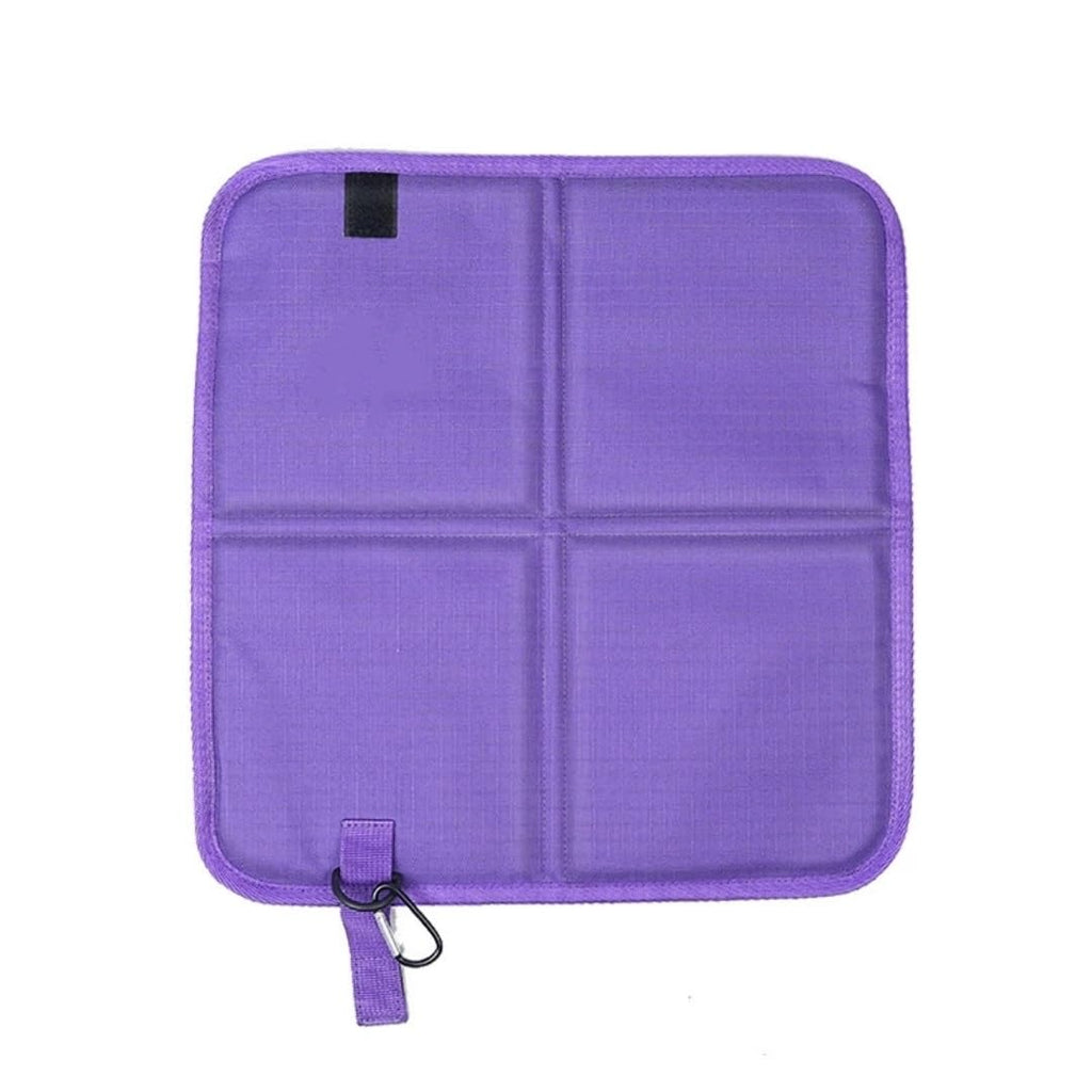 2 Pcs Waterproof Oxford Cloth Folding Seat Mat E46176