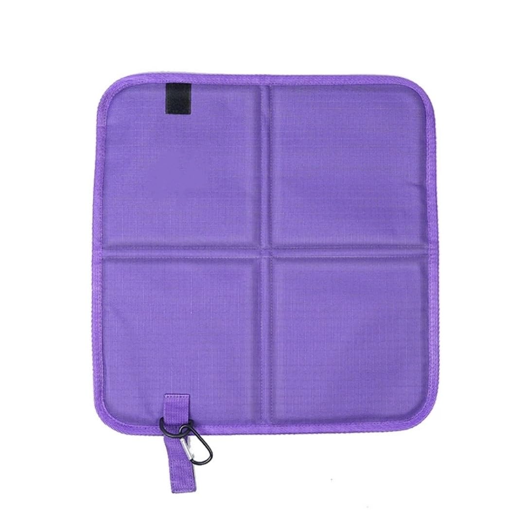 2 Pcs Waterproof Oxford Cloth Folding Seat Mat E46176