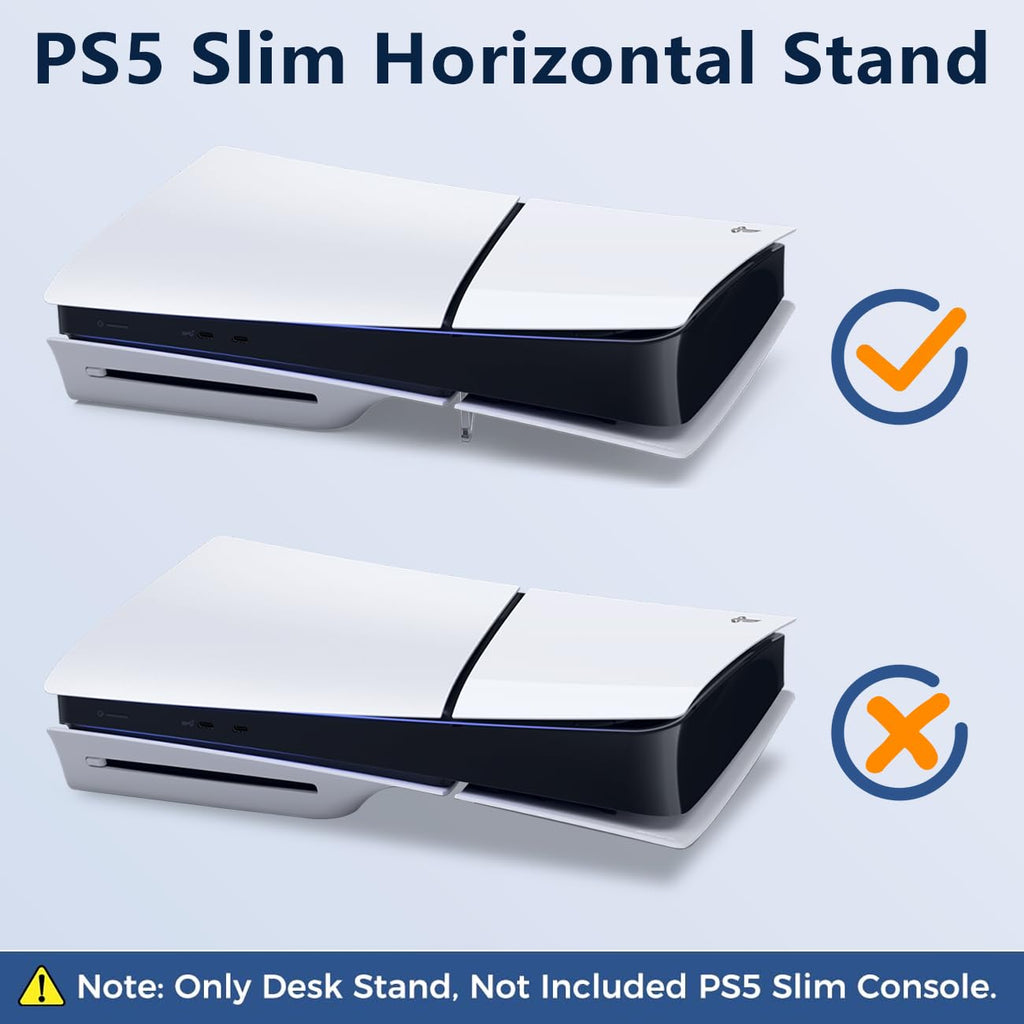 Stand for Ps5 Slim, Cooling Feet, Horizontal Placement Bracket Holder X381