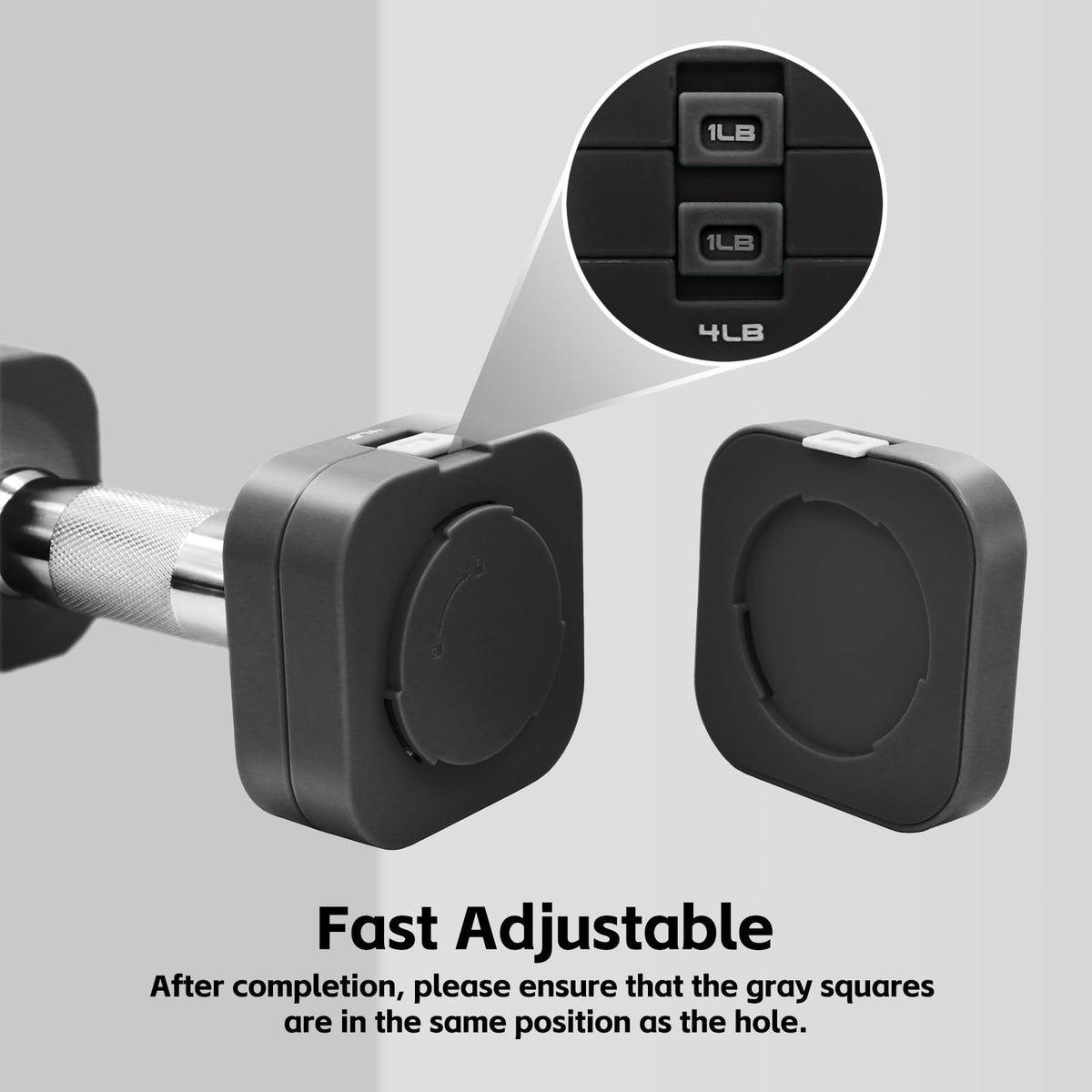 Adjustable Dumbbell Set of 2, 20 LB F4733