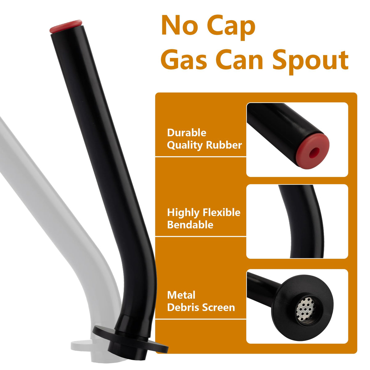 Gas Can Spout with Rubber Stopper P283