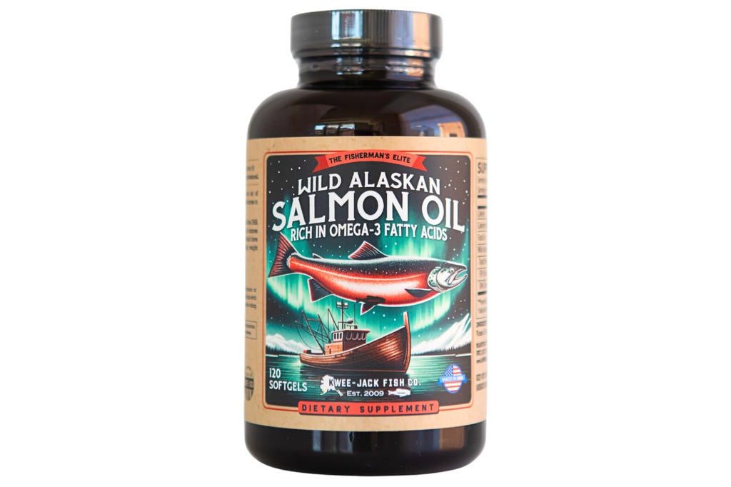 Salmon Fish Oil Omega 3 Supplement 120 Softgels 1000mg Q802