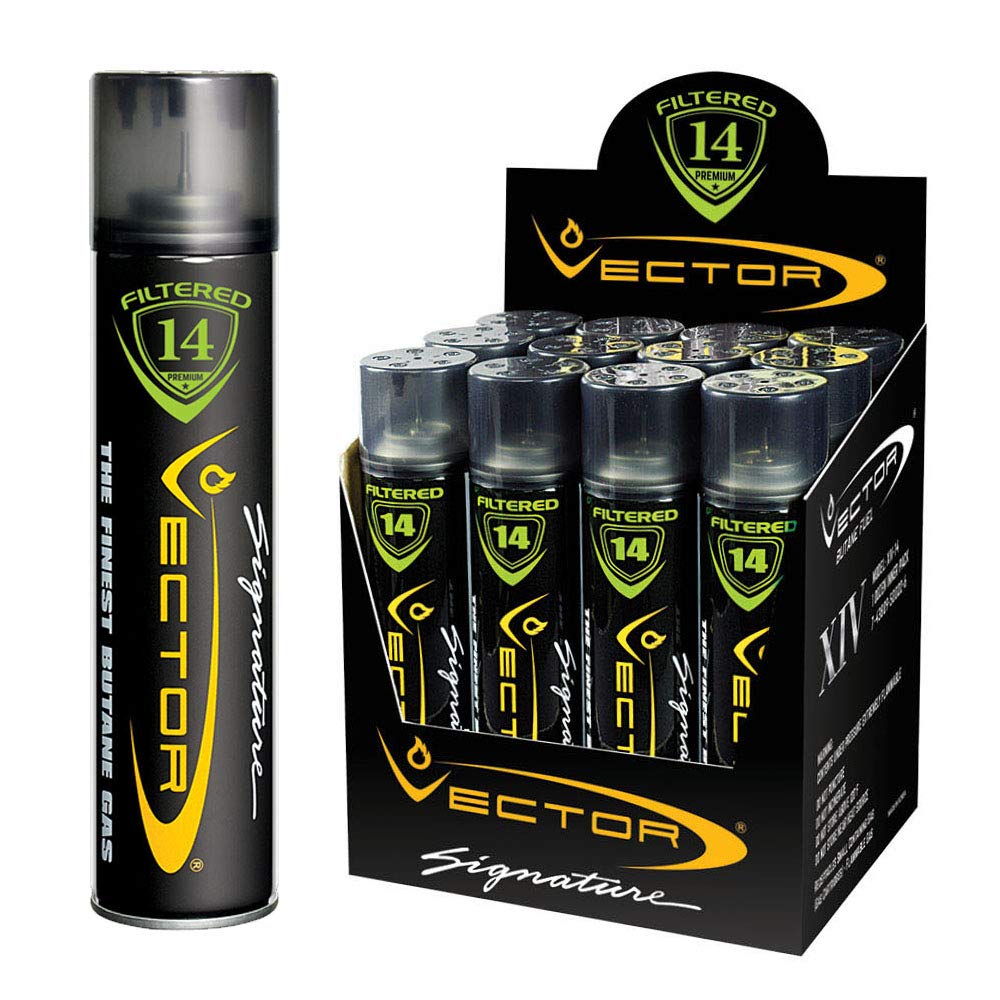 14x Filtered Premium Refined Butane Gas Refill 320mL 12 Cans Z4733