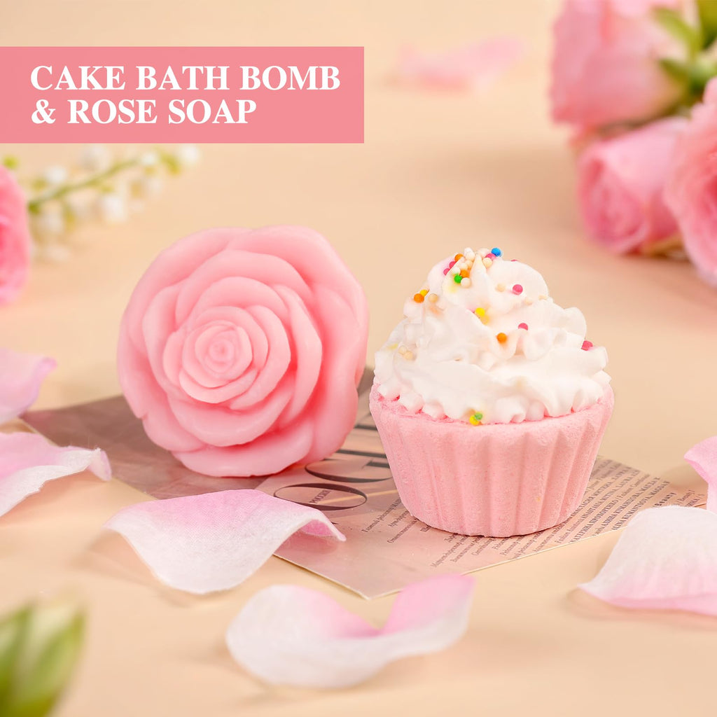 13PCS Spa Self Care Gift Basket Set Rose N110926