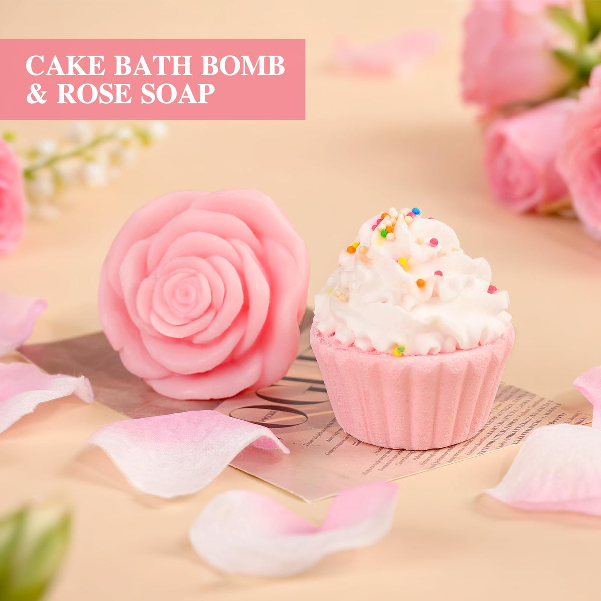13PCS Spa Self Care Gift Basket Set Rose N110926