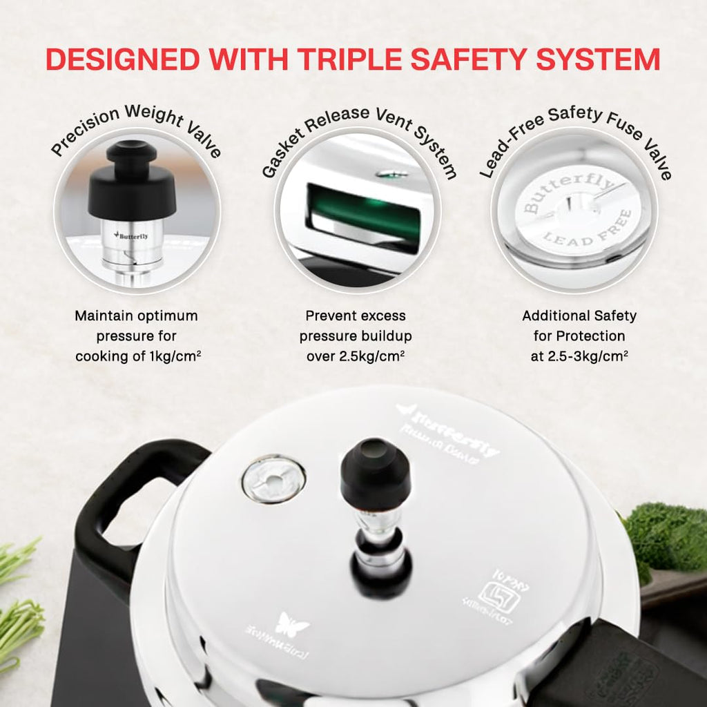 Stainless Steel 3-Liter Pressure Cooker H361934