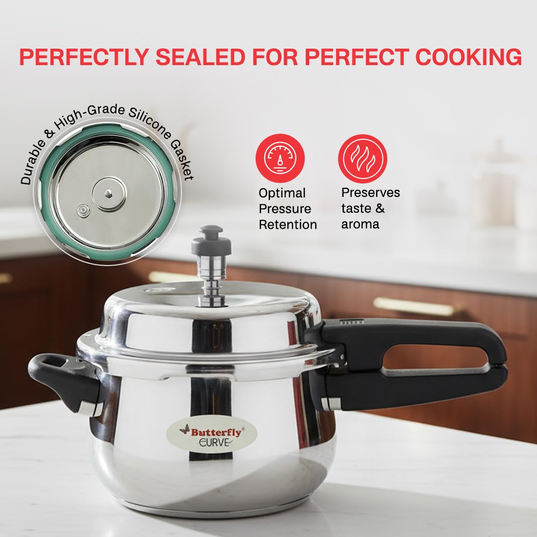 Stainless Steel 3-Liter Pressure Cooker H361934