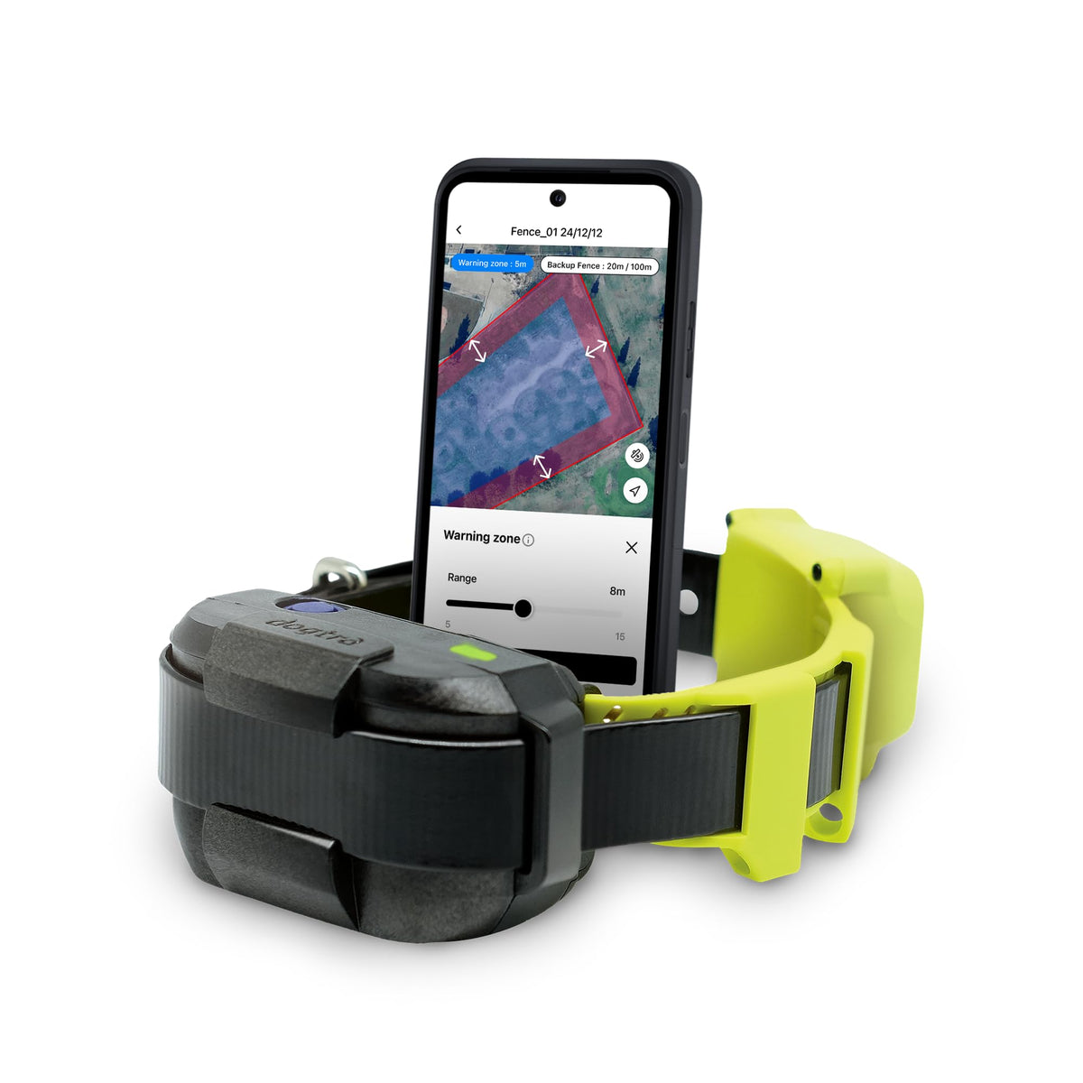 GPS Wireless Dog Fence with App IPX9K Waterproof Rechargeable Collar N362248