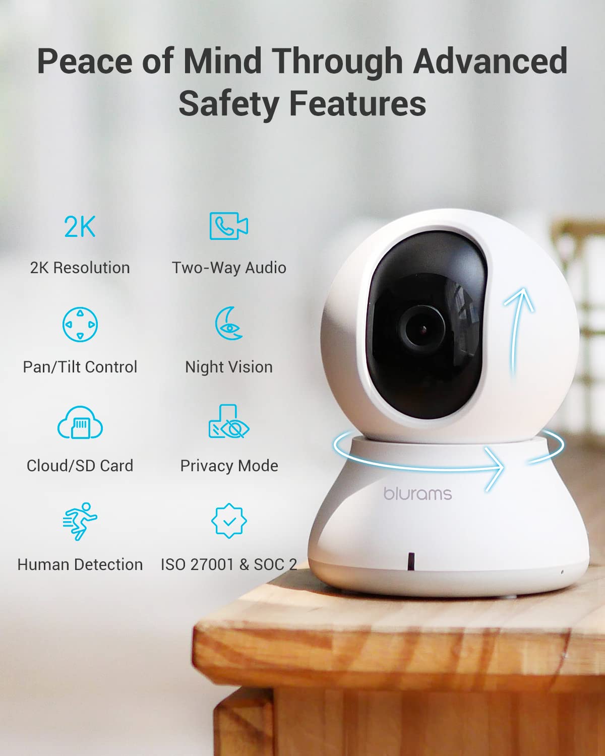 White 2K Security Camera 2 Pack D380625