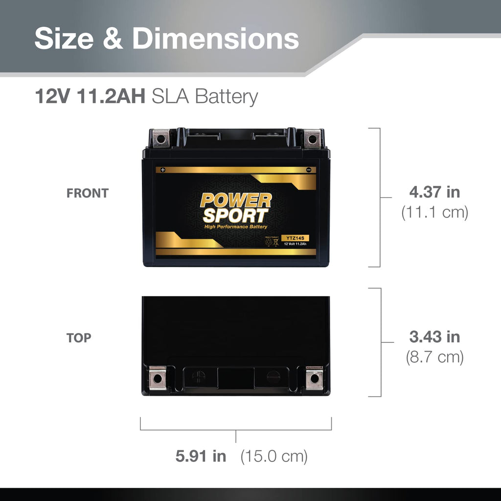 12V 11.2Ah SLA AGM Motorcycle Battery Y579