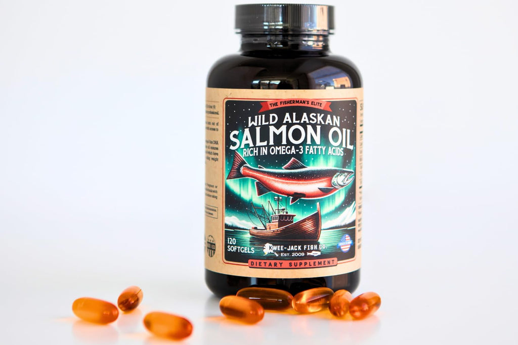 Salmon Fish Oil Omega 3 Supplement 120 Softgels 1000mg Q802