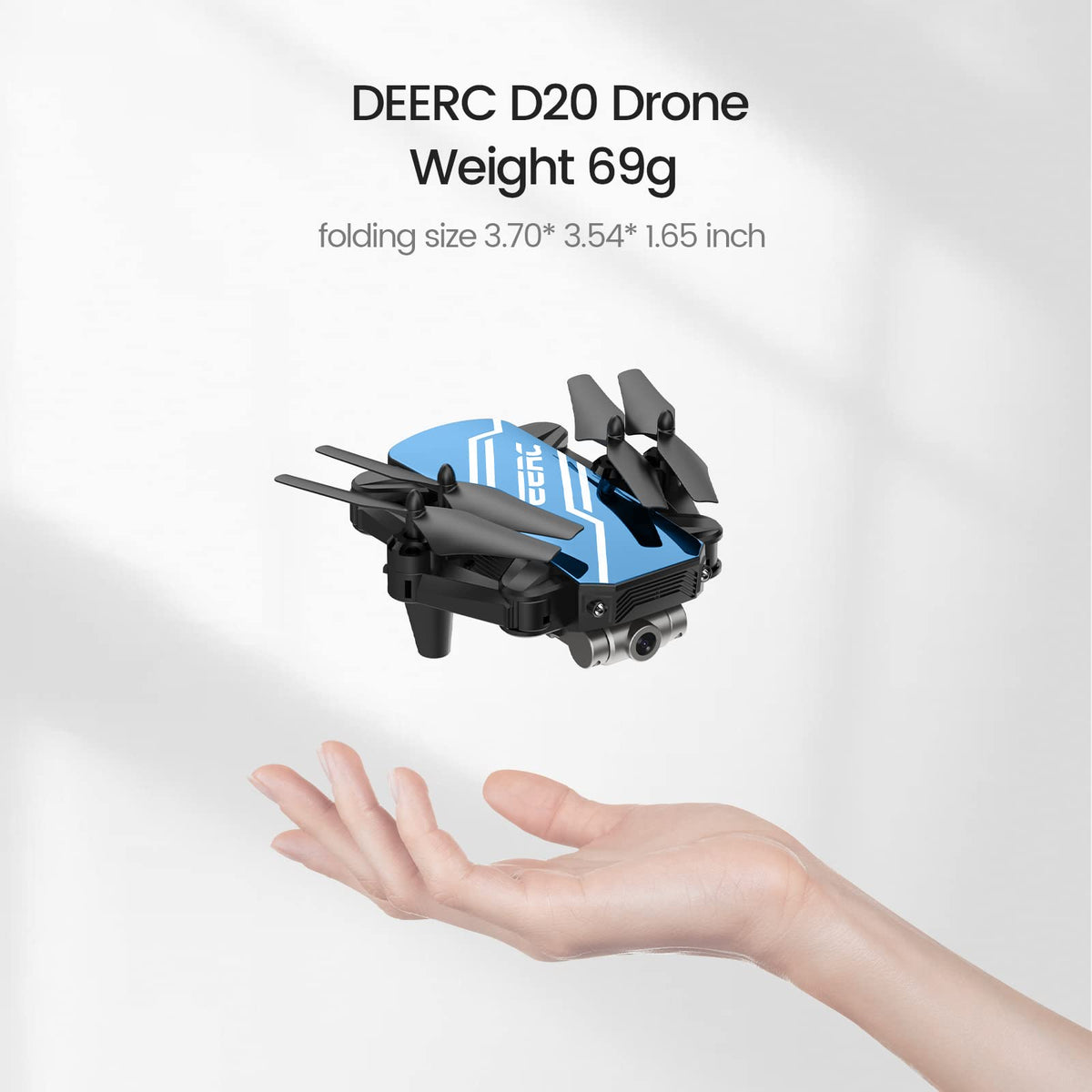 Mini Drone with 720P HD Camera Blue V4696