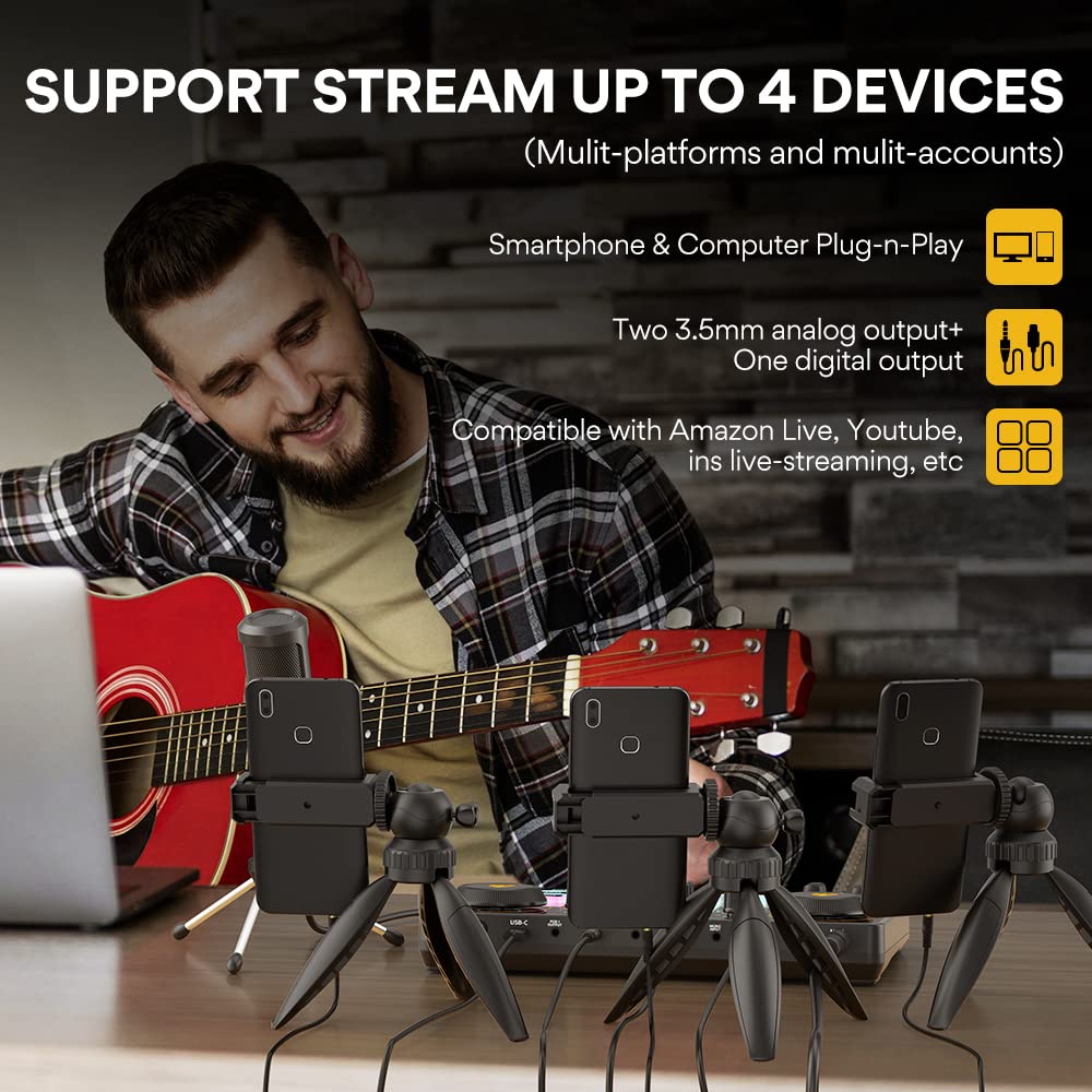 Podcast Equipment Bundle with Audio Mixer Y695411
