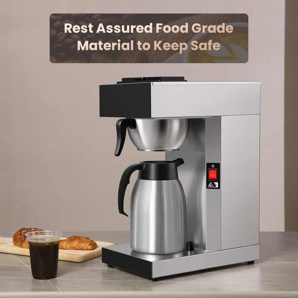 12-Cup Commercial Coffee Maker with Thermal Carafe A97404
