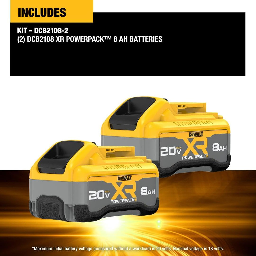 20V MAX XR 8Ah Lithium Ion Battery 2-Pack A154115