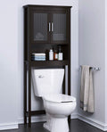 Over the Toilet Storage Cabinet with Glass Doors L1262