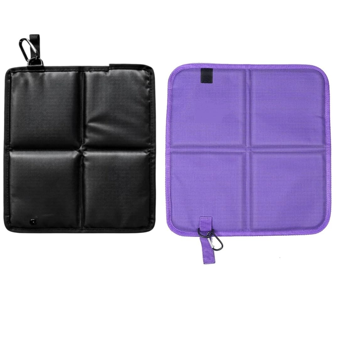 2 Pcs Waterproof Oxford Cloth Folding Seat Mat E46176