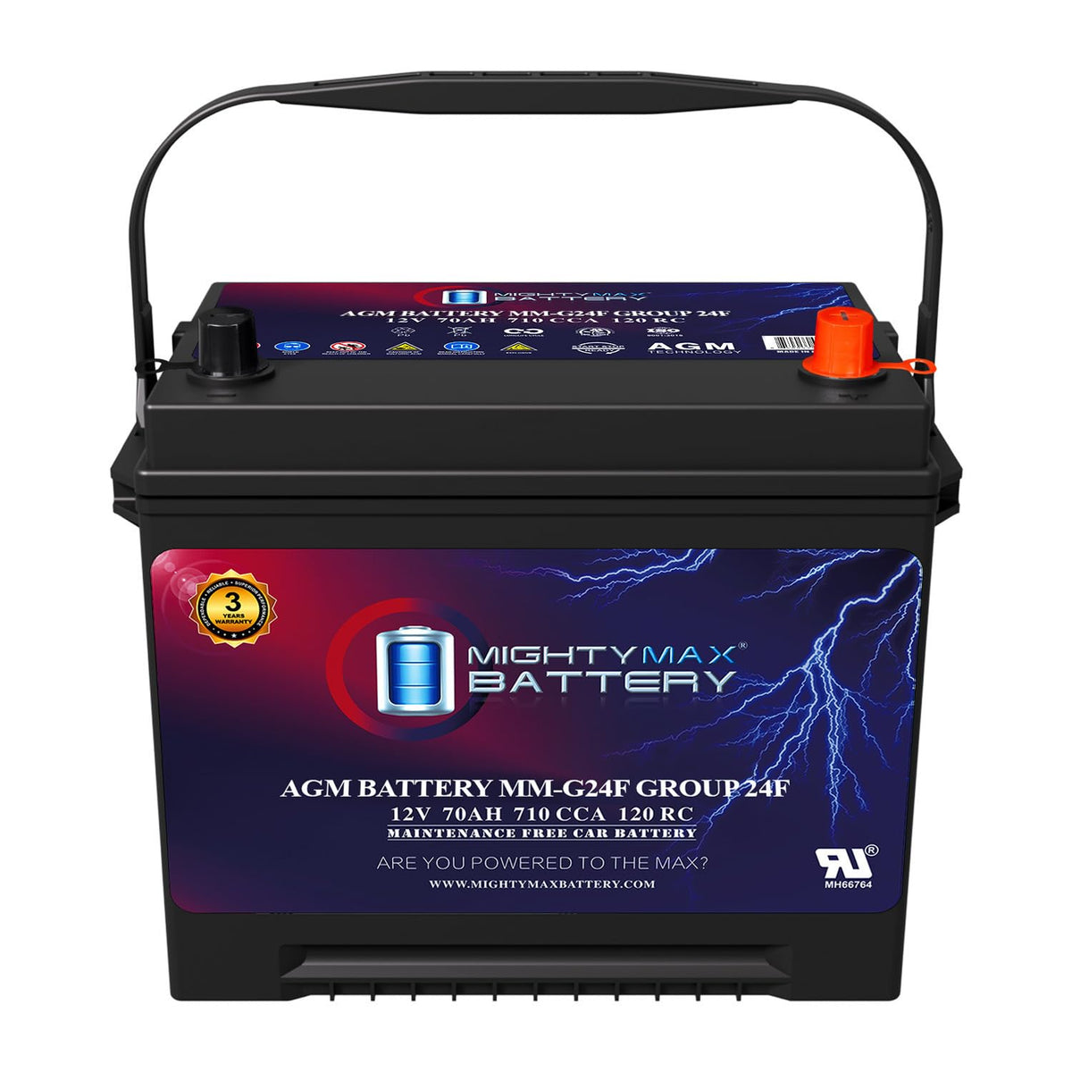 12V 70Ah AGM Replacement Battery K1376