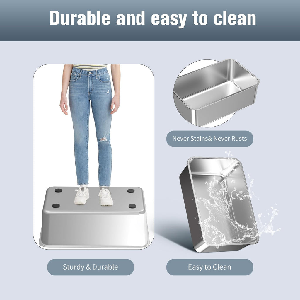 Stainless Steel Sifting Litter Box Q7232