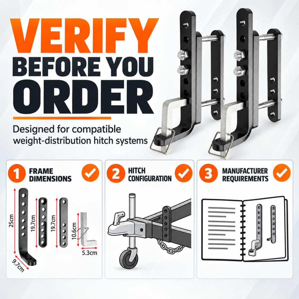Trailer Sway Control Brackets, 2-Pack Y62792