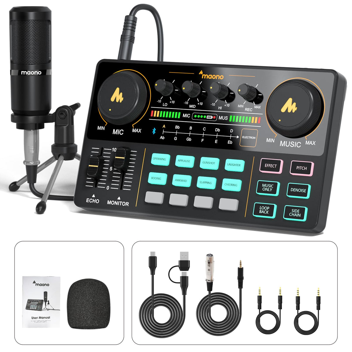 Podcast Equipment Bundle with Audio Mixer Y695411