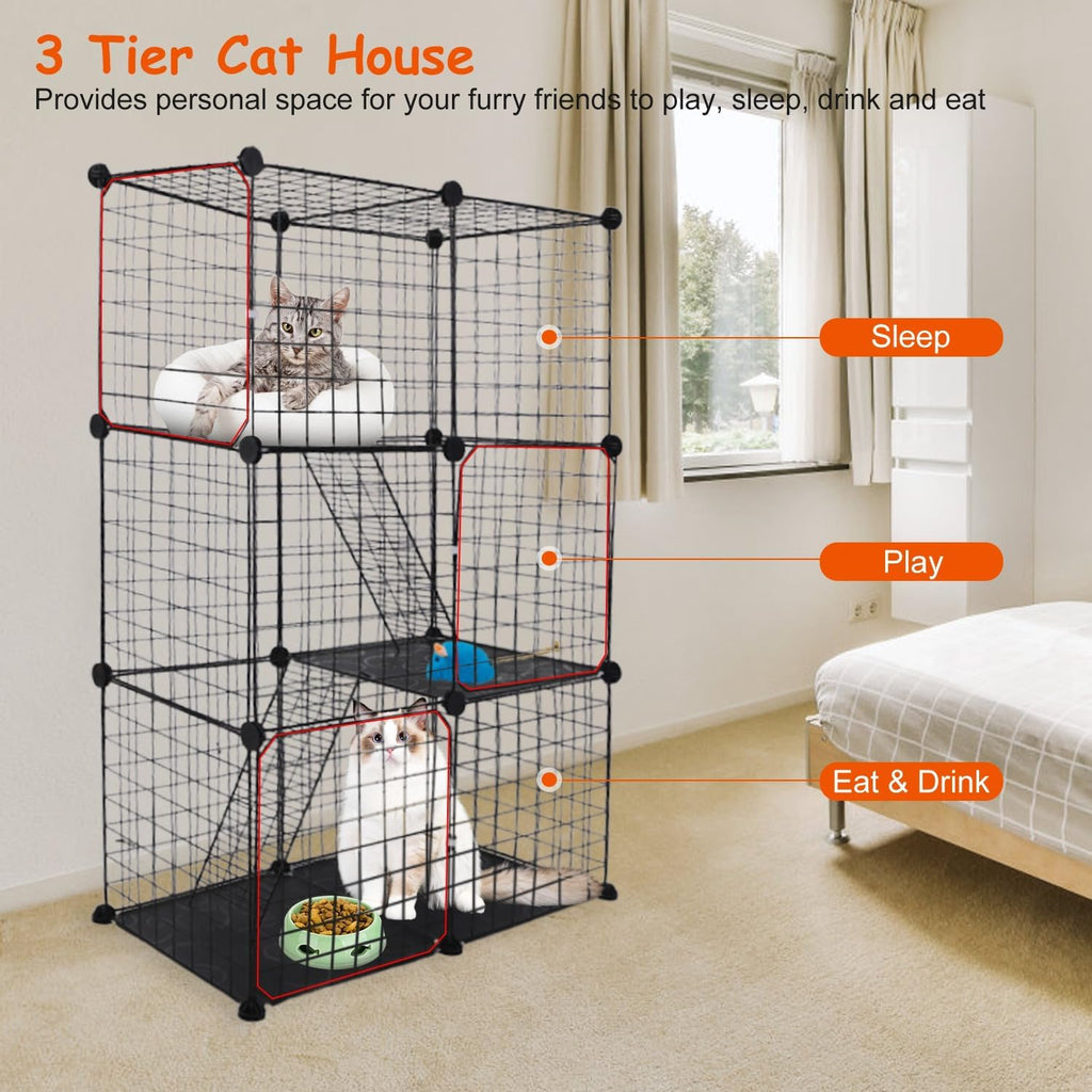 3-Tier Cat Cage E59486