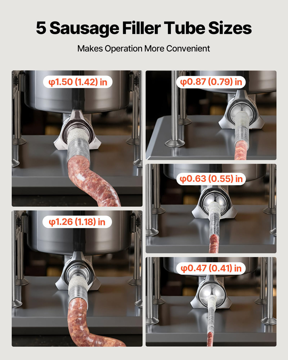 10 L Stainless Steel Vertical Manual Sausage Stuffer R29967