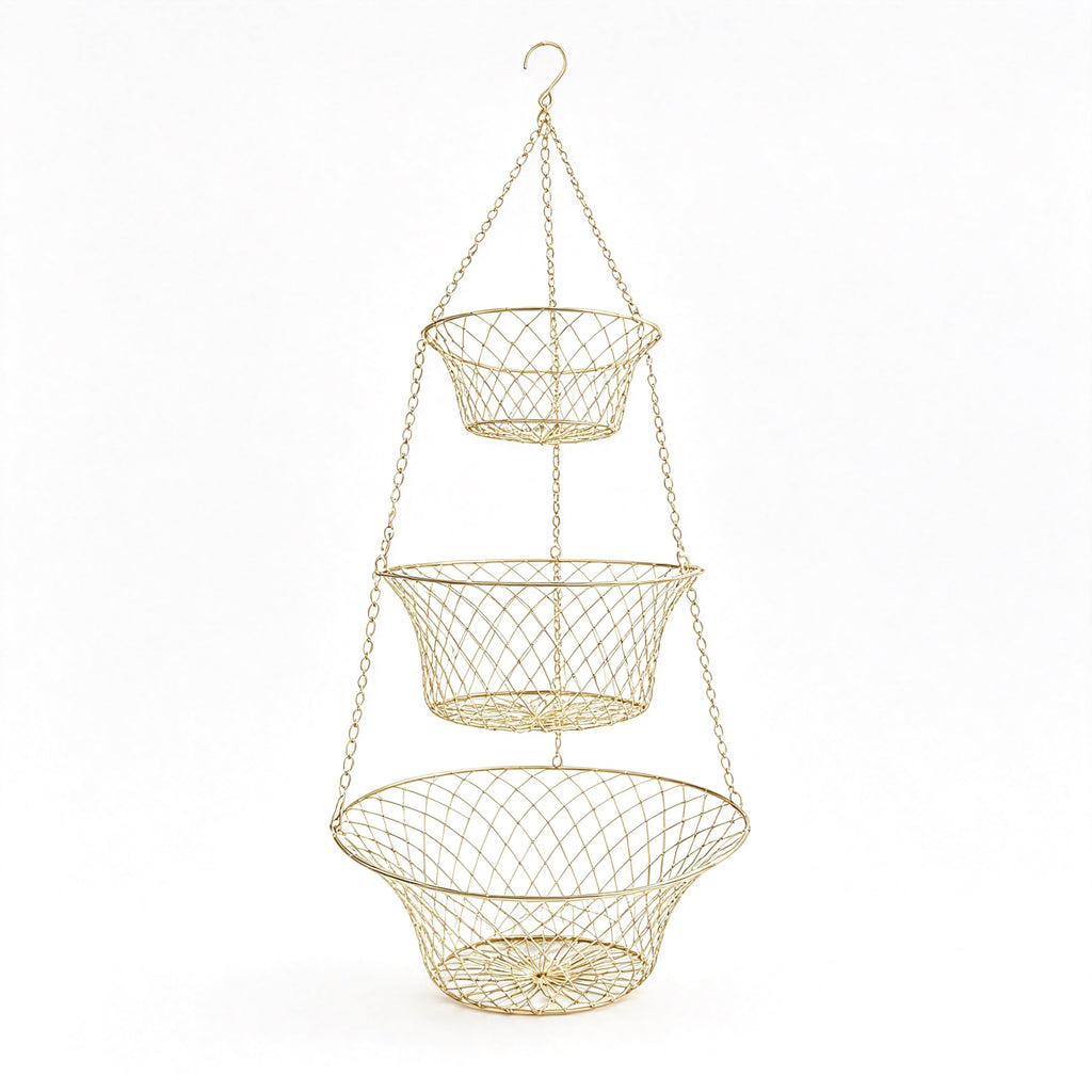 3-Tier Copper Hanging Basket X665