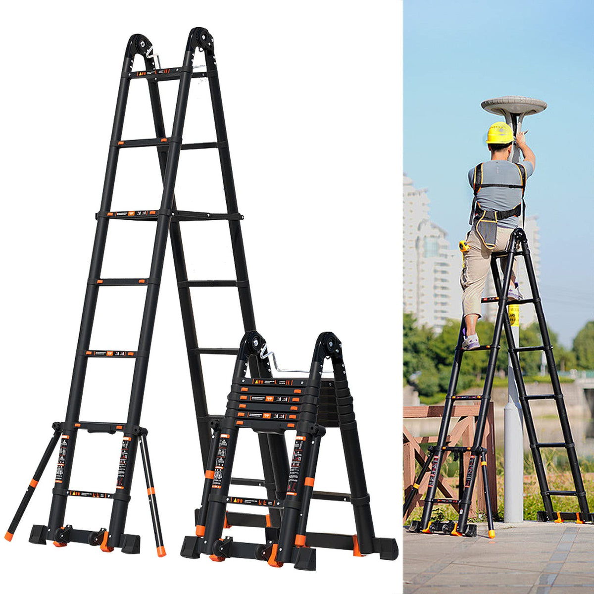 Aluminum Telescoping Ladder 330lbs O31494