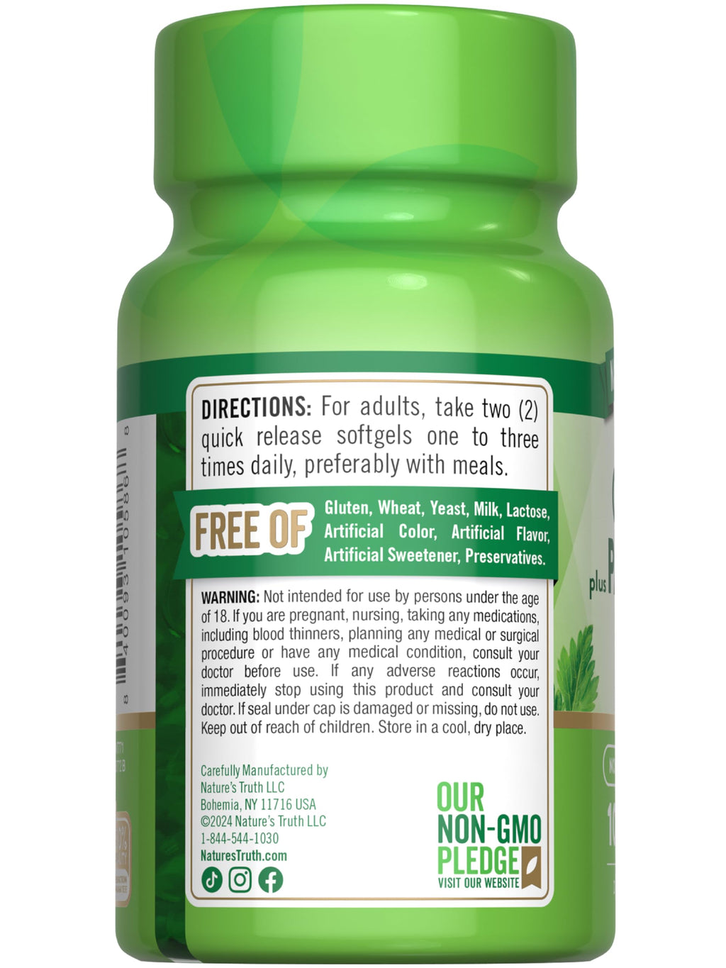 Odorless Garlic and Parsley 100 Softgels W777