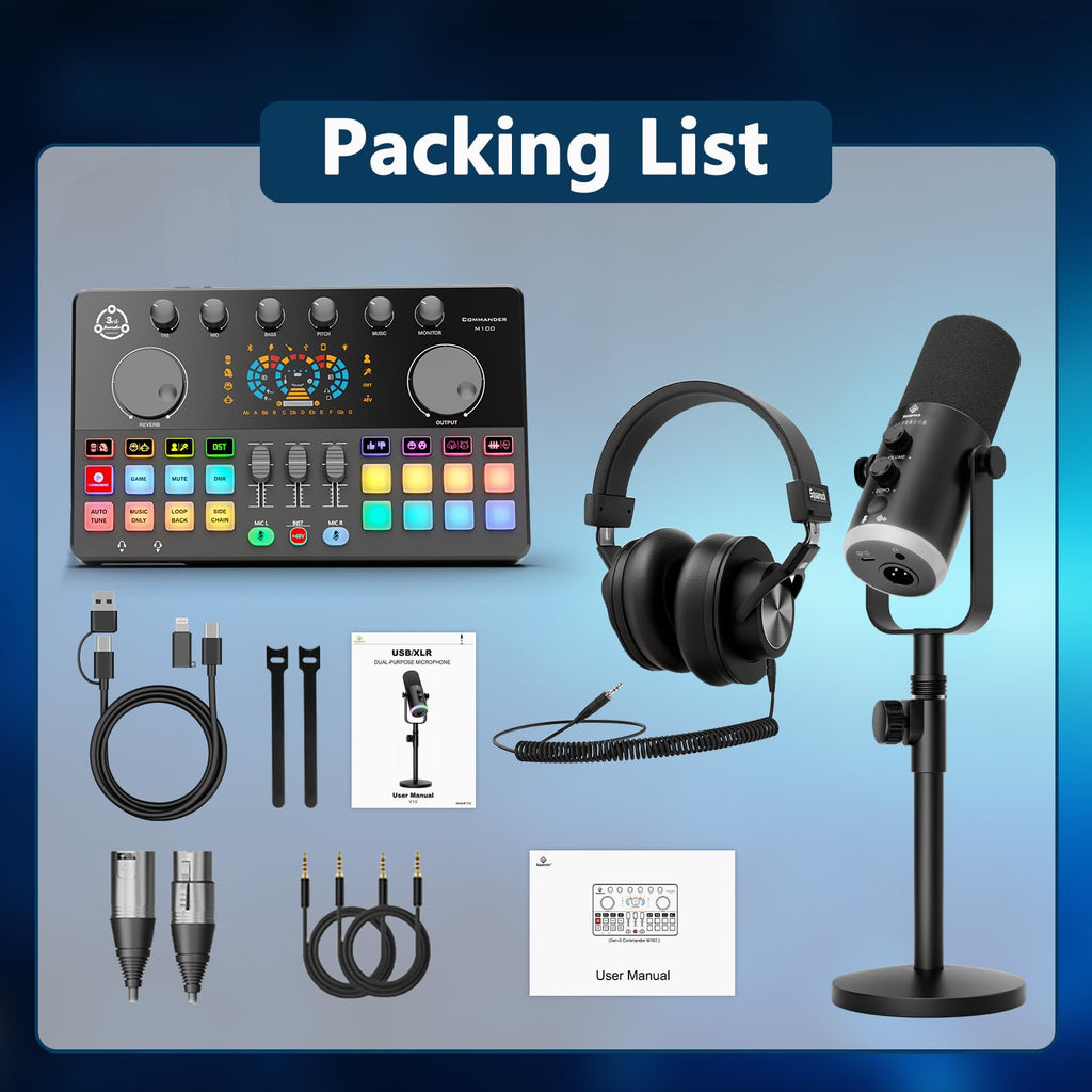 XLR/USB Dynamic Mic with Audio Interface G53864