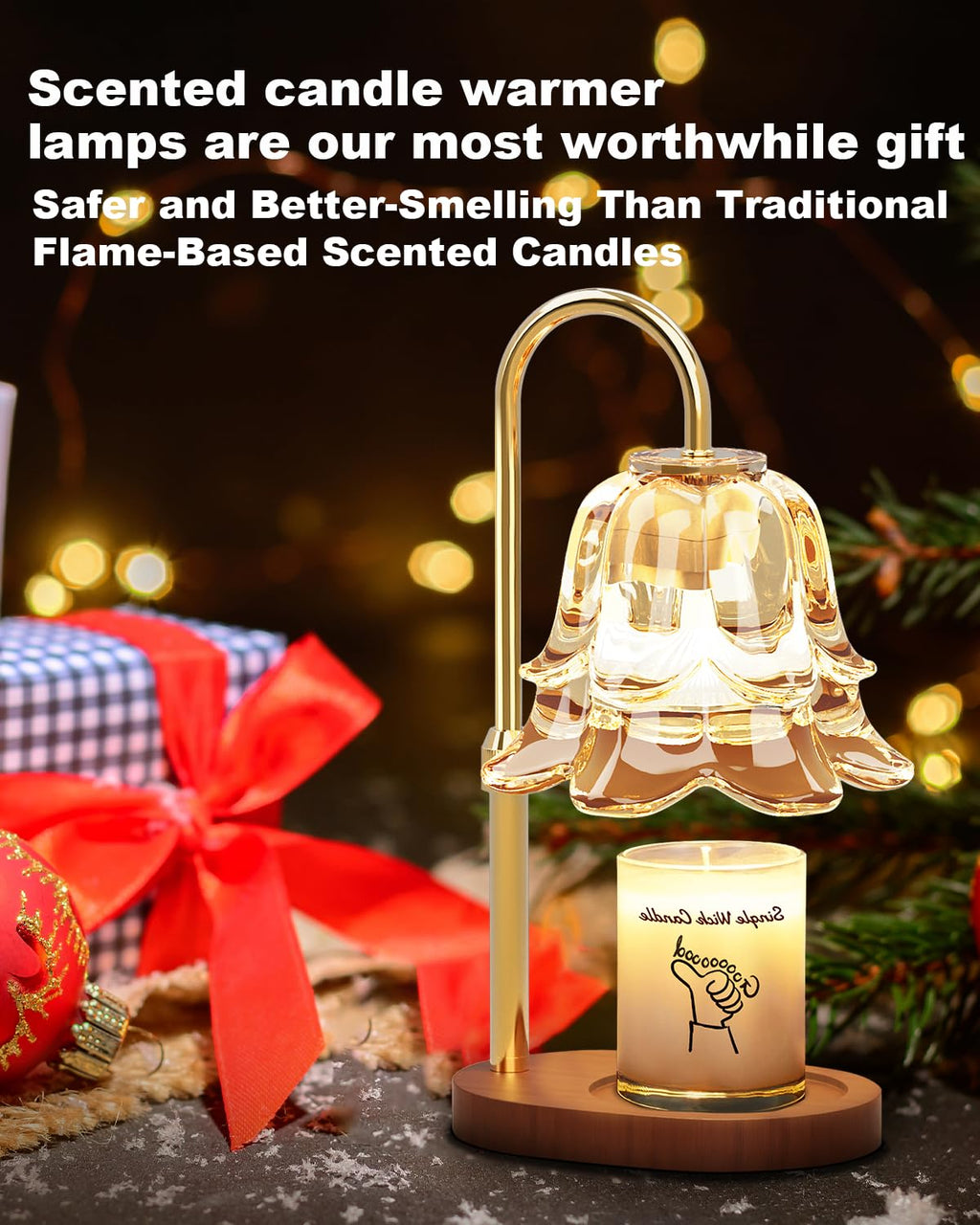 Dimmable Height Adjustable Candle Warmer Lamp with Timer O9689