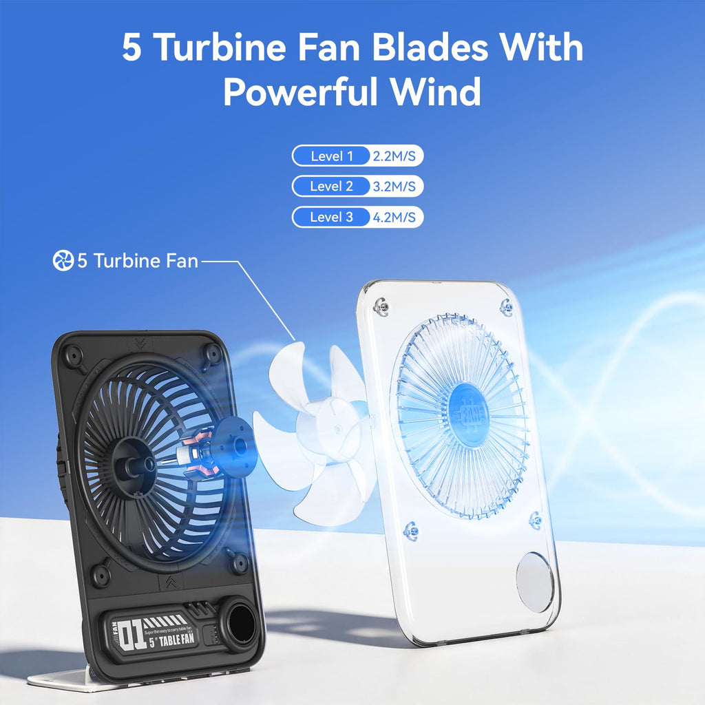 8.6 Inch Rechargeable Portable Desk Fan G6260