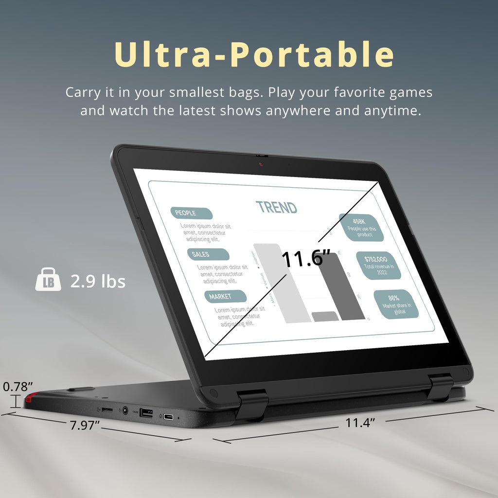 11.6" 2-in-1 Touchscreen Chromebook F27171