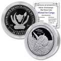 1 oz Silver Triceratops 20 Francs BU S146729