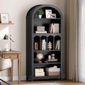 70.9" Tall Arched Wooden Bookcase Q158