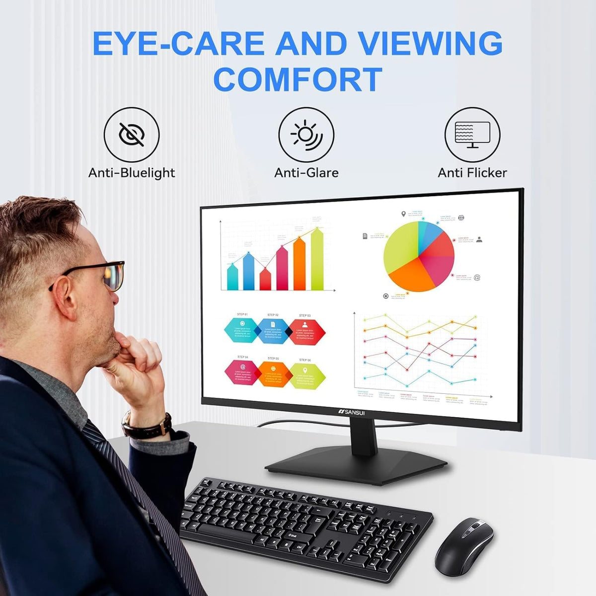 24 Inch 100Hz FHD Computer Monitor N618