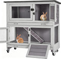 Rabbit Hutch 2 Story Pet House on Wheels B235655