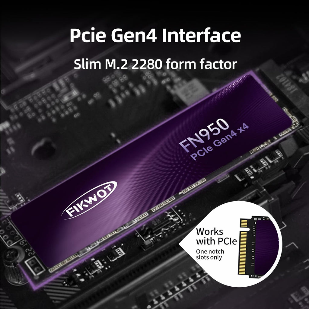 4TB NVMe SSD PCIe Gen4x4 M.2 2280 Internal Solid State Drive M75234