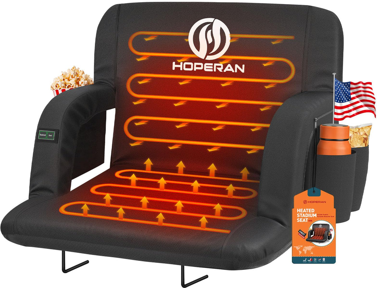 Heated Stadium Seats with Back Support D86027