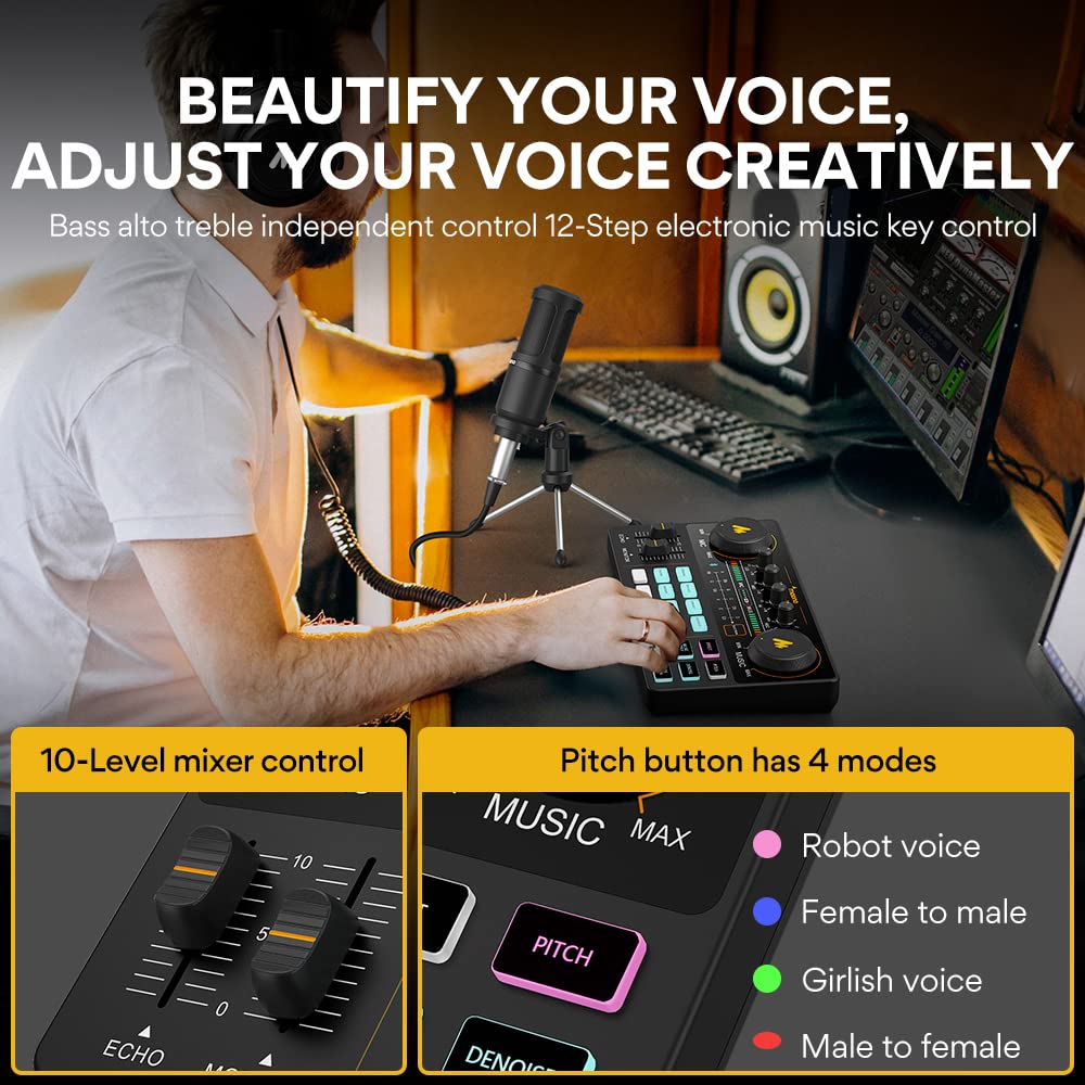 Podcast Equipment Bundle with Audio Mixer Y695411