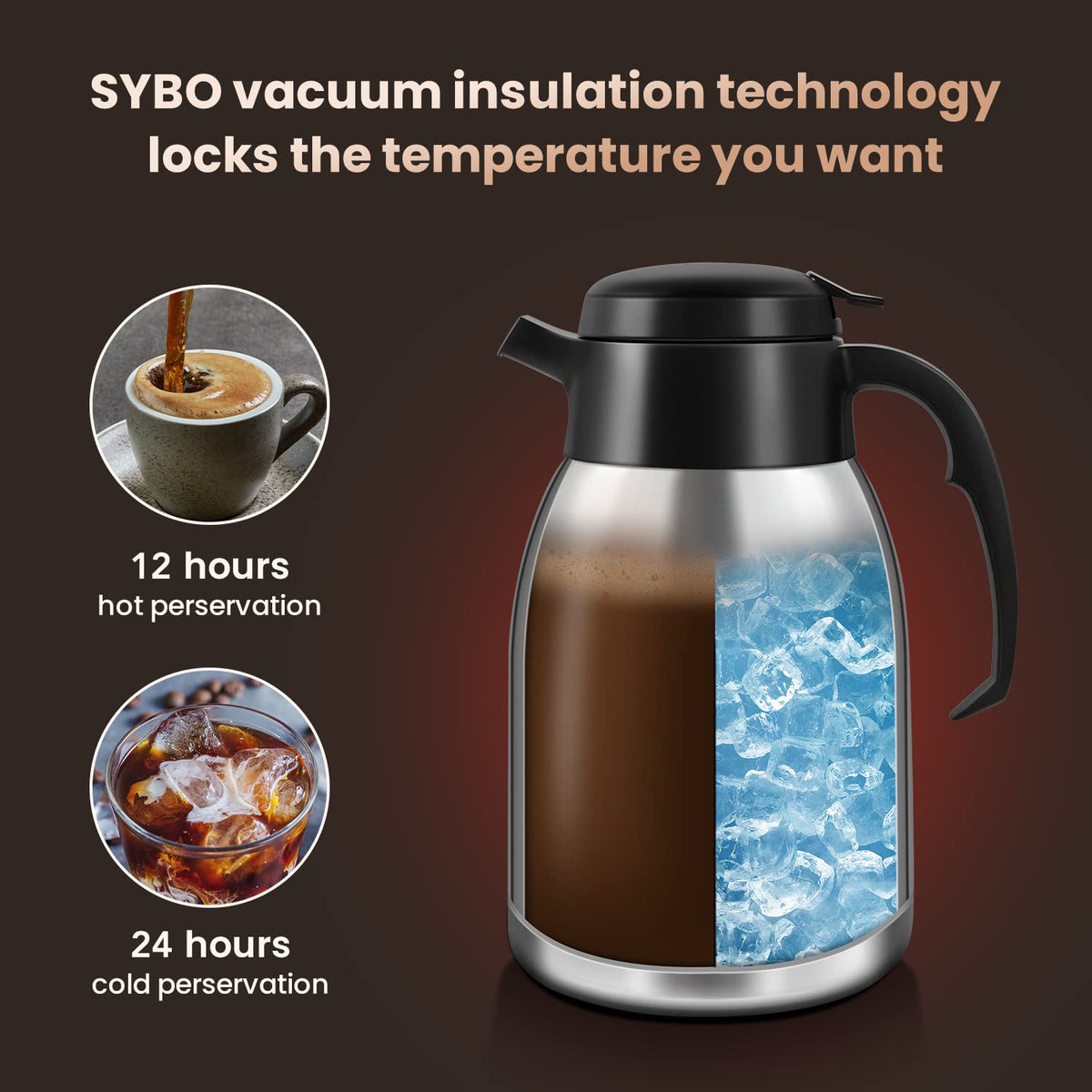12-Cup Commercial Coffee Maker with Thermal Carafe A97404