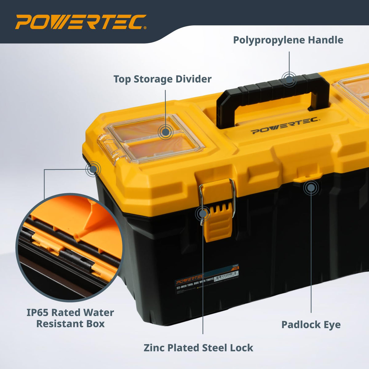 22-Inch Tool Box with Trays C20113