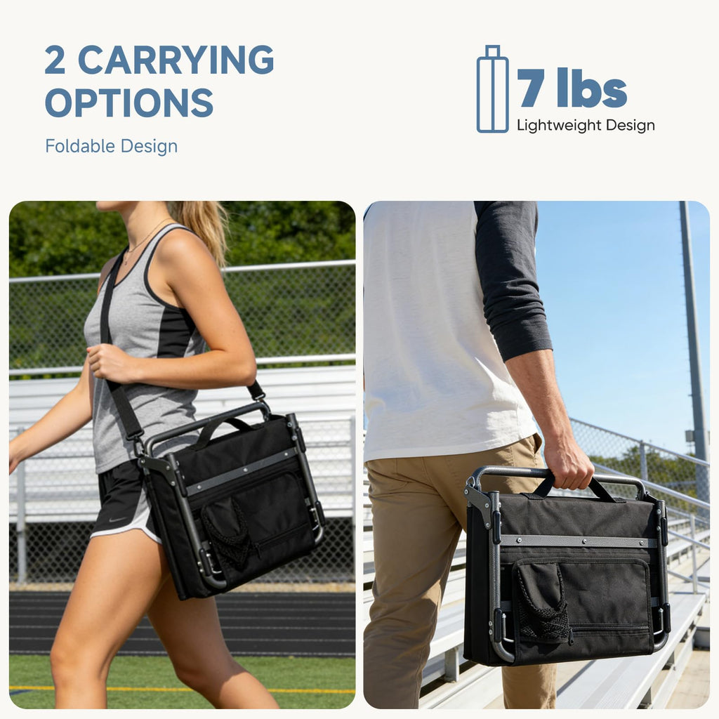 2-Pack Padded Stadium Seats with Back Support N8136