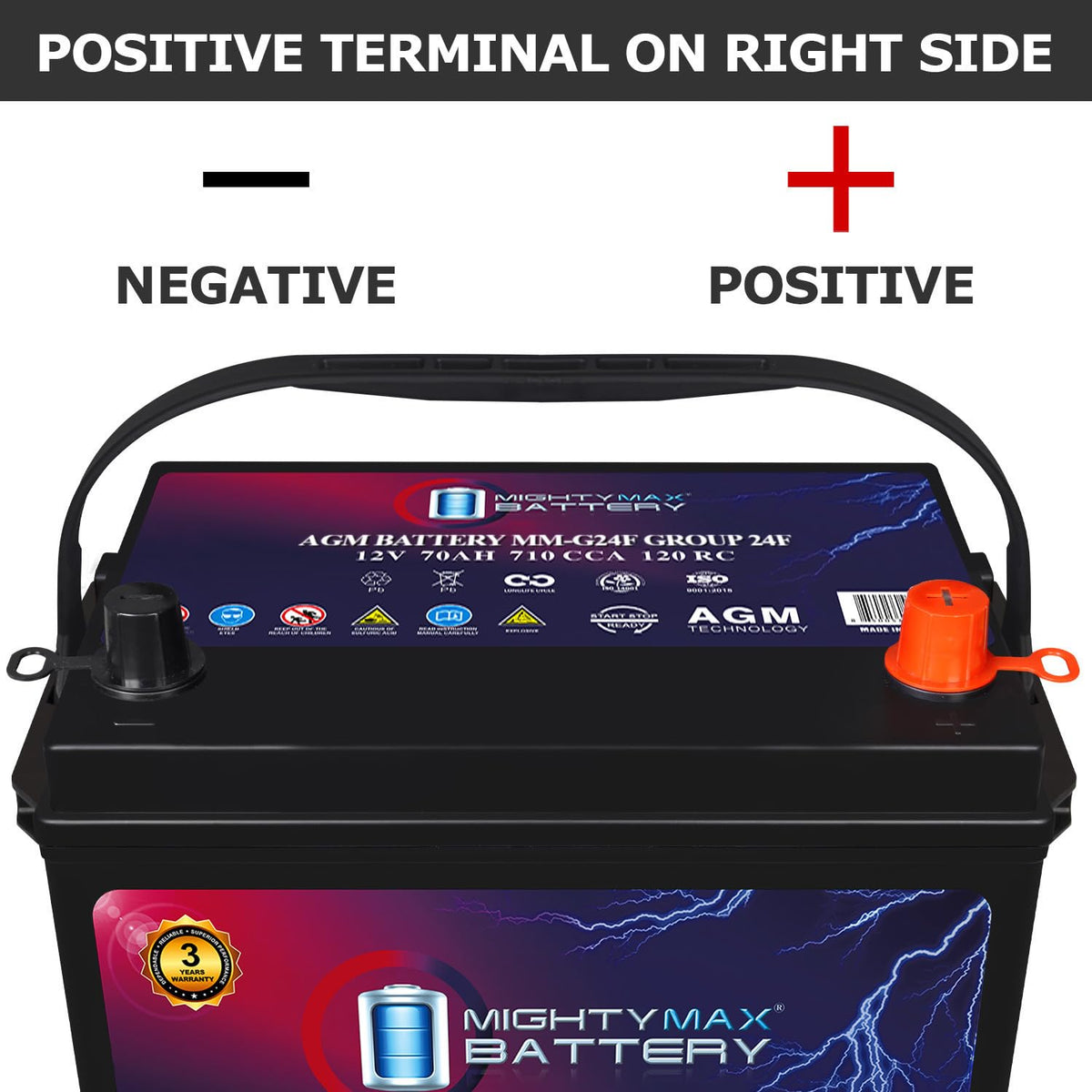 12V 70Ah AGM Replacement Battery K1376