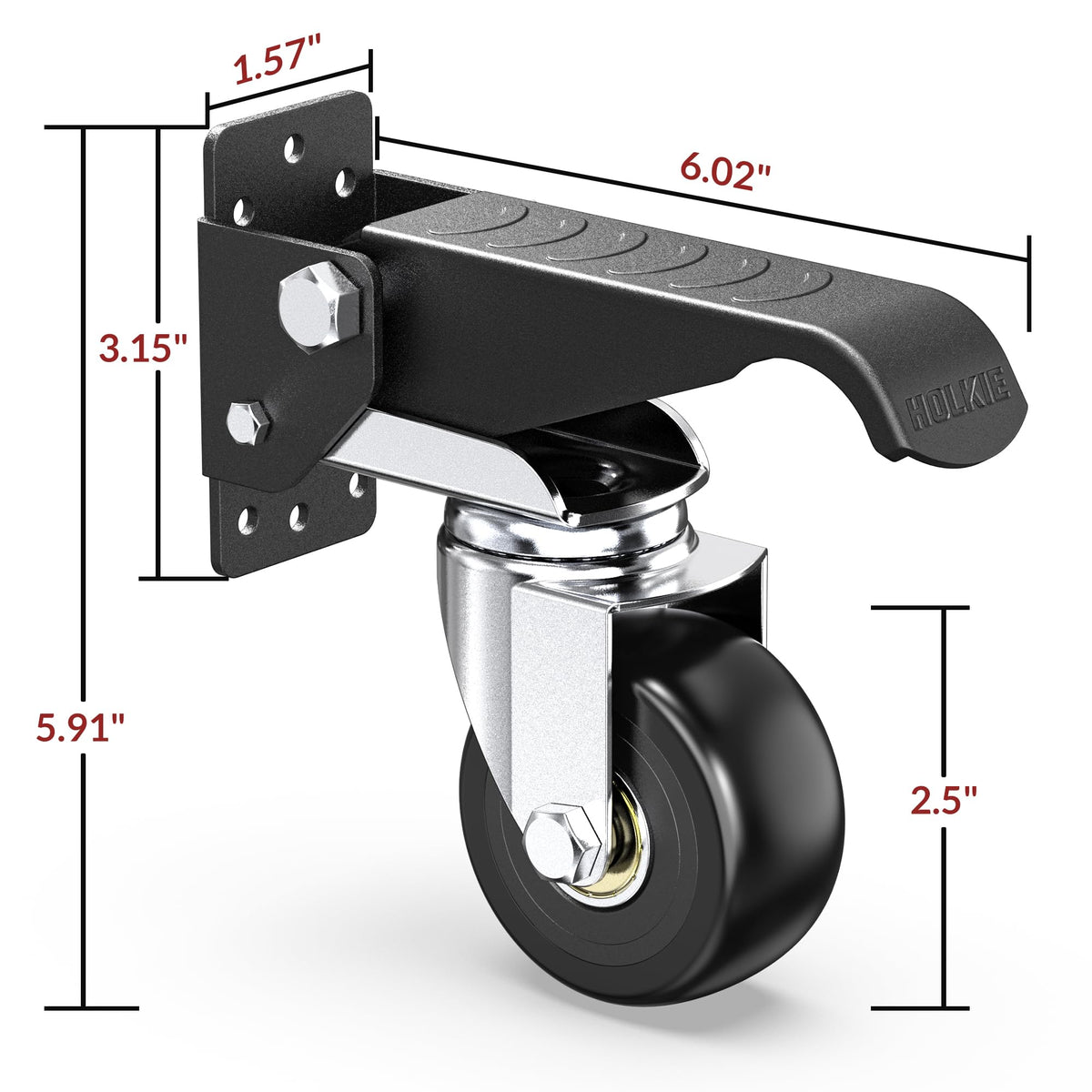 Heavy Duty Retractable Casters 700 lbs 4 Casters W37517